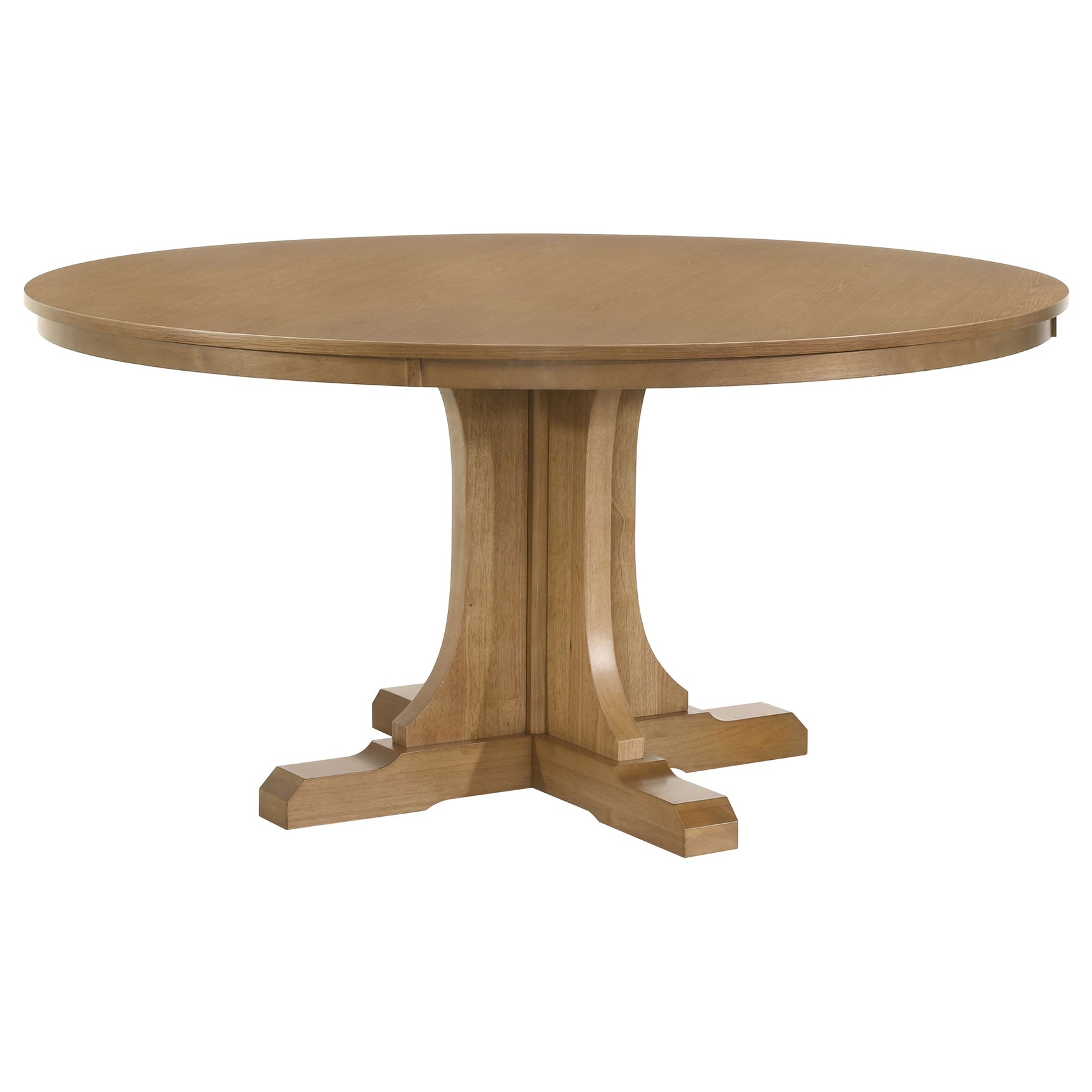 Hartville Natural Light Brown 60-inch Round Dining Table - Ornate Home