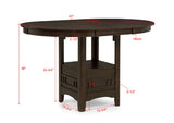 Hartwell Brown 5-Piece Counter Height Set - Ornate Home
