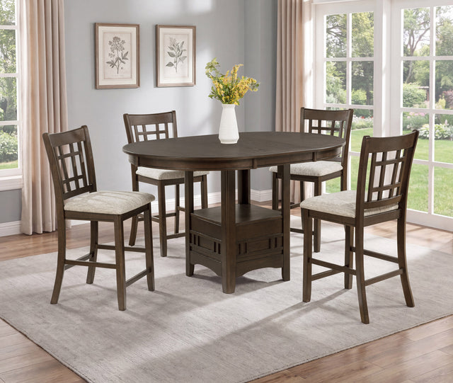 Hartwell Brown Counter Height Chair (Set of 2) - Ornate Home