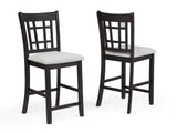 Hartwell Charcoal Black Counter Height Chair (Set of 2) - Ornate Home