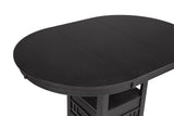 Hartwell Charcoal Black Counter Height Dining Set - Ornate Home