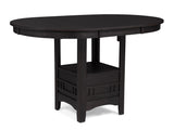 Hartwell Charcoal Black Counter Height Table - Ornate Home