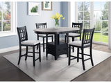 Hartwell Light Grey/Black Counter Height Dining Set - Ornate Home