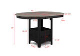 Hartwell Light Grey/Black Counter Height Dining Set - Ornate Home
