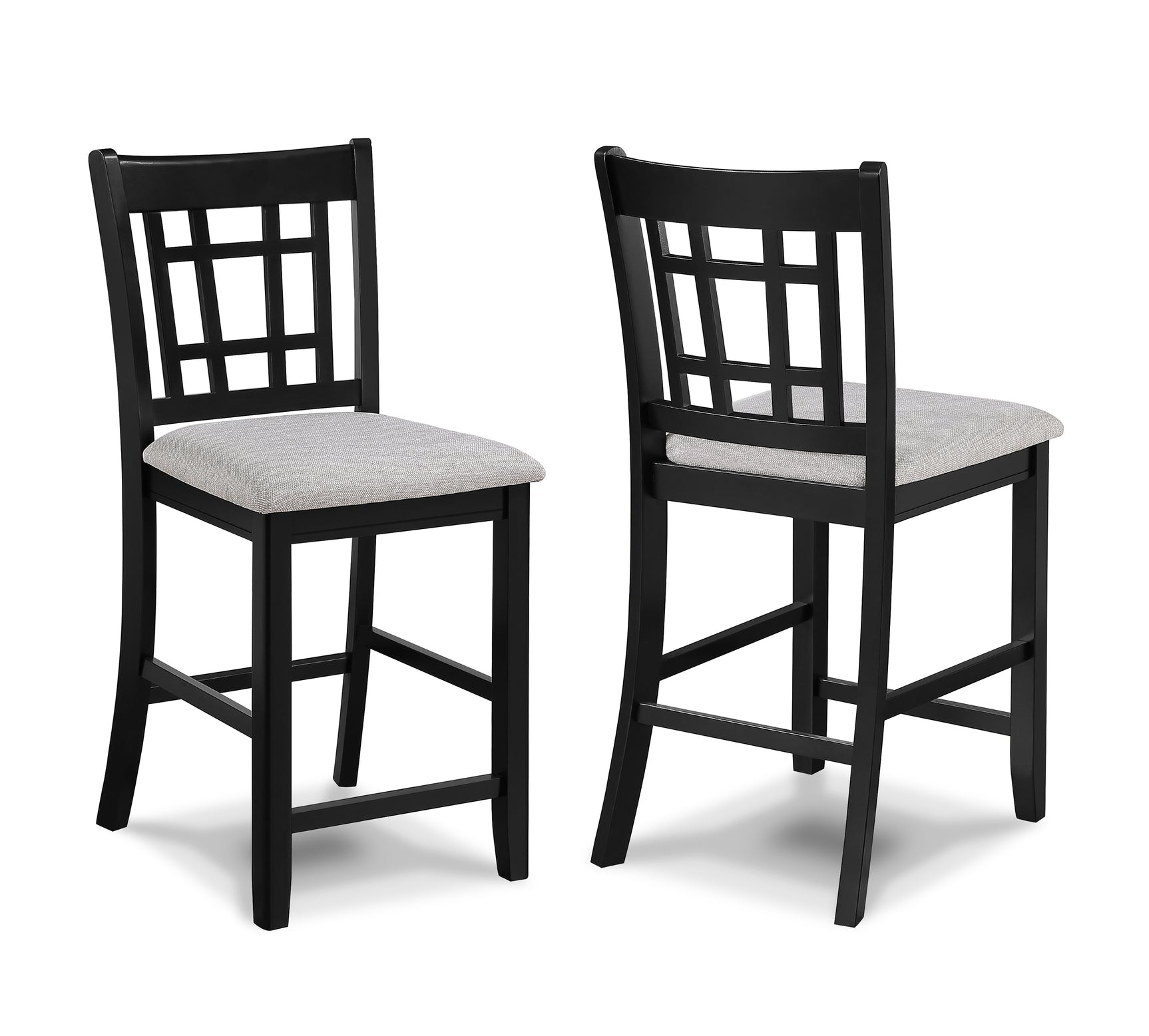 Hartwell Light Grey/Black Counter Height Dining Set - Ornate Home