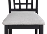 Hartwell Light Grey/Black Counter Height Dining Set - Ornate Home