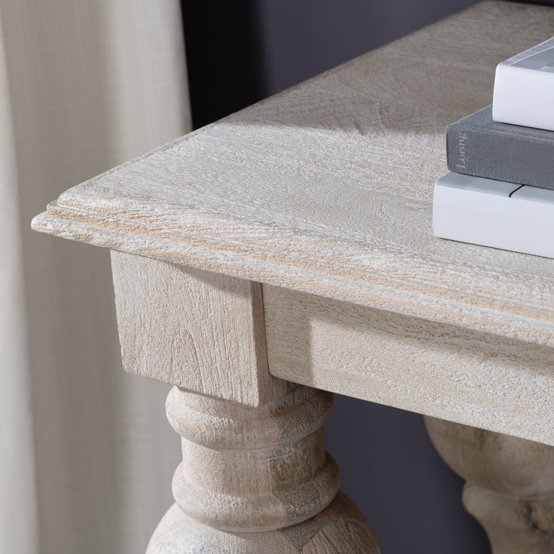 Harvest White/Tan Console Table - Ornate Home