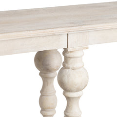 Harvest White/Tan Console Table - Ornate Home