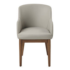 Harvey Leatherette/Walnut Arm Chair (Set of 2) - Ornate Home