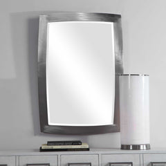 Haskill Brushed Nickel Mirror - Ornate Home