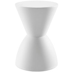 Haste White Backless Stool - Ornate Home