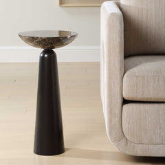 Hastings Brown Marble Accent Table - Ornate Home