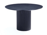 Hathaway 47.24 Round Dining Table in Black - Ornate Home