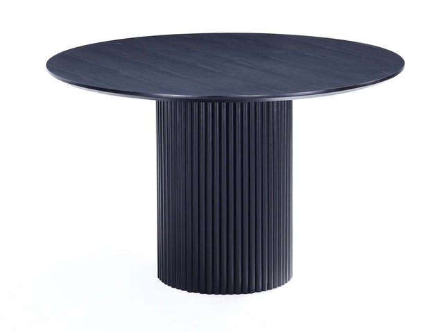 Hathaway 47.24 Round Dining Table in Black - Ornate Home