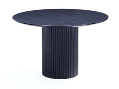 Hathaway 59.05 Round Dining Table in Black - Ornate Home