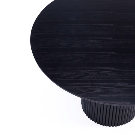 Hathaway 59.05 Round Dining Table in Black - Ornate Home