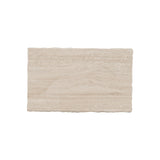 Hathaway Rectangular White Travertine/Oil-Rubbed Bronze Side Table - Ornate Home