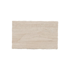 Hathaway Rectangular White Travertine/Oil-Rubbed Bronze Side Table - Ornate Home