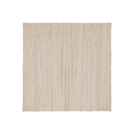 Hathaway Square White Travertine/Oil-Rubbed Bronze Side Table - Ornate Home