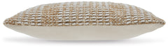 Hathby Tan/White Pillow - Ornate Home