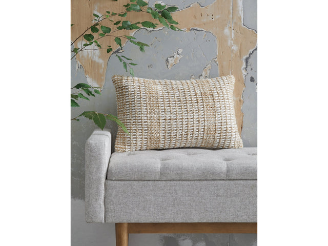 Hathby Tan/White Pillow (Set of 4) - Ornate Home