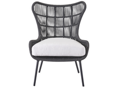 Hatteras Charcoal Lounge Chair - Ornate Home
