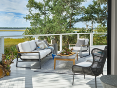 Hatteras Charcoal Lounge Chair - Ornate Home
