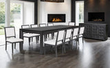 Hatton Cross Weathered Black 7 Piece Dining Set - Ornate Home