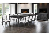 Hatton Cross Weathered Black 9 Piece Dining Set - Ornate Home