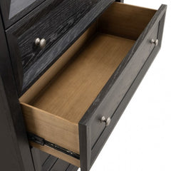 Hatton Cross Weathered Black Chest - Ornate Home