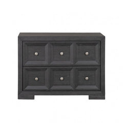 Hatton Cross Weathered Black Nightstand - Ornate Home