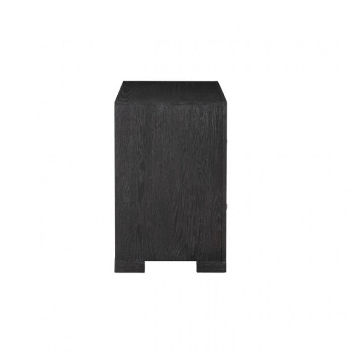 Hatton Cross Weathered Black Nightstand - Ornate Home