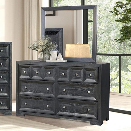 Hatton Cross Weathered Black Queen 4 Piece Bedroom Set - Ornate Home