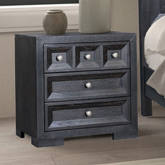 Hatton Cross Weathered Black Queen 4 Piece Bedroom Set - Ornate Home