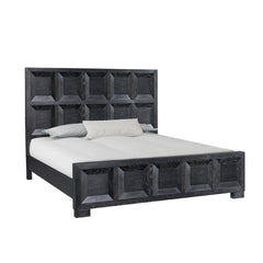 Hatton Cross Weathered Black Queen 4 Piece Bedroom Set - Ornate Home