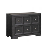 Hatton Cross Weathered Black Queen 5 Piece Bedroom Set w/2 Nightstands - Ornate Home