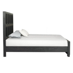 Hatton Cross Weathered Black Queen 5 Piece Bedroom Set w/2 Nightstands - Ornate Home