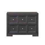 Hatton Cross Weathered Black Queen 5 Piece Bedroom Set w/Chest (N2) - Ornate Home