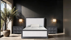 Hatton Cross Weathered Black Queen Bed - Ornate Home