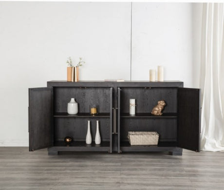Hatton Cross Weathered Black Server - Ornate Home
