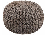 Hauenstein Knitted Jute Pouf - Ornate Home