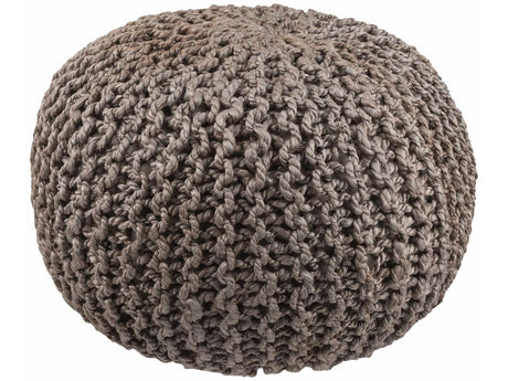 Hauenstein Knitted Jute Pouf - Ornate Home