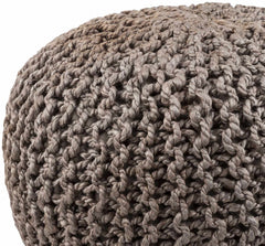 Hauenstein Knitted Jute Pouf - Ornate Home