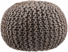 Hauenstein Knitted Jute Pouf - Ornate Home