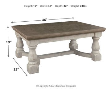 Havalance  Gray & White Coffee Table - Ornate Home