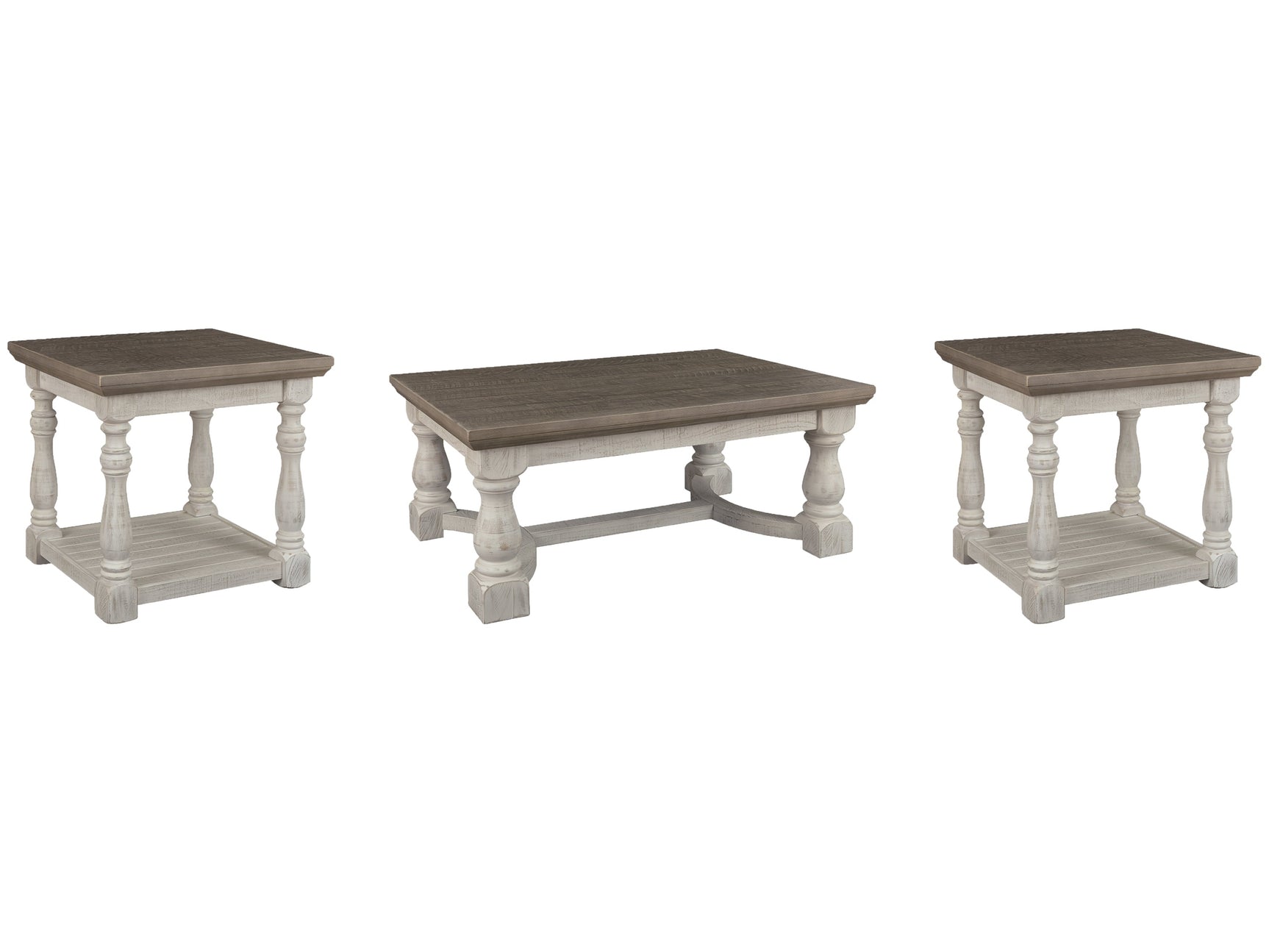 Havalance Gray/White Coffee Table and 2 End Tables (Online Special Price) - Ornate Home