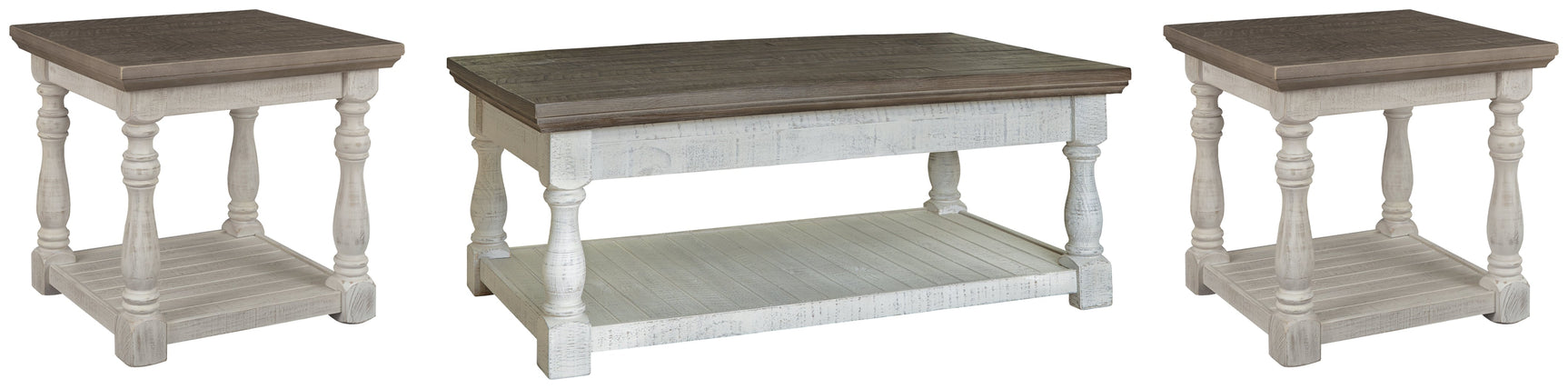 Havalance Gray/White Lift-Top Coffee Table and 2 Ends (Online Special Price) - Ornate Home