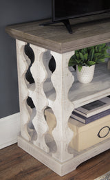 Havalance Gray & White Sofa/Console Table  Balustrade-style - Ornate Home