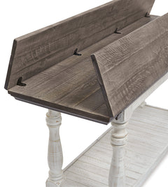 Havalance Gray/White Sofa/Console Table - Ornate Home