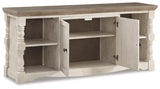 Havalance Weathered Gray & Vintage White 67" TV Stand (Online Special Price) - Ornate Home